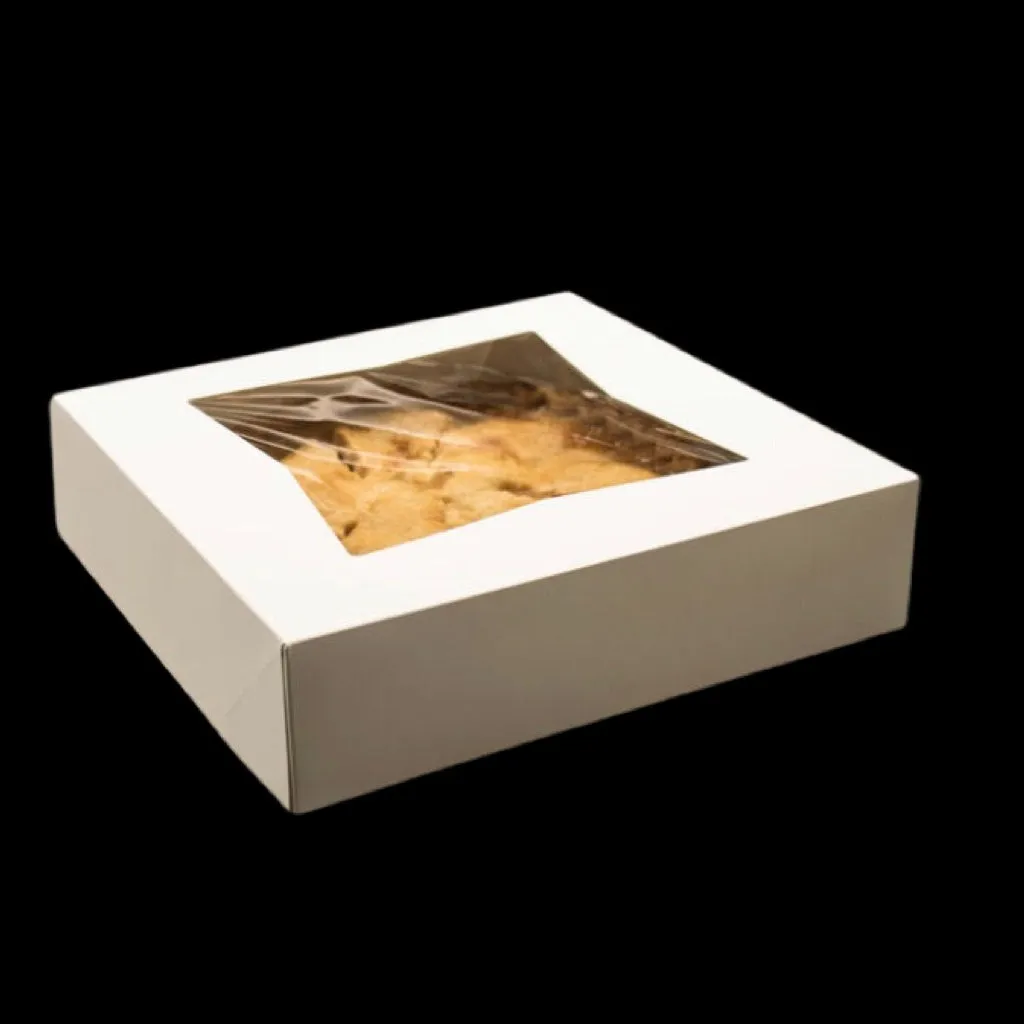 10" White Window Pie Box