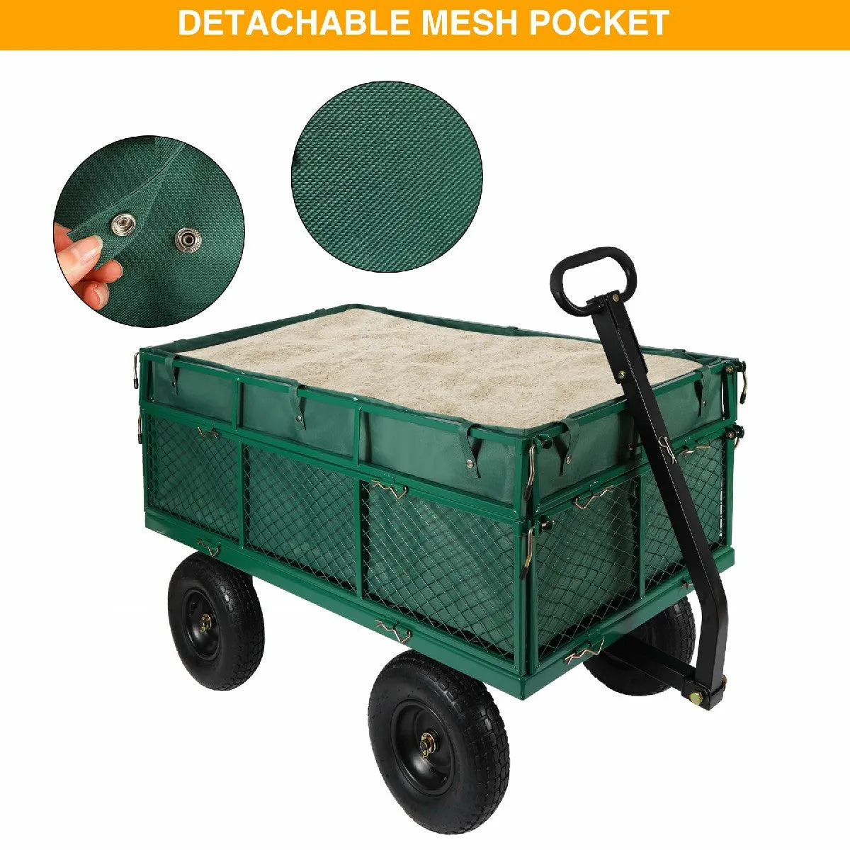 1400Lbs Heavy Duty Garden Cart