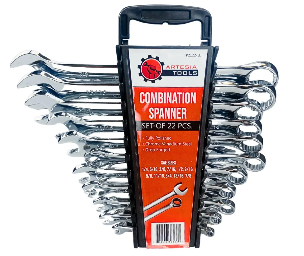 22-Piece SAE & Metric Combo Wrench Set