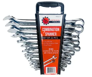 22-Piece SAE & Metric Combo Wrench Set