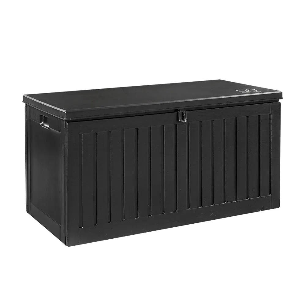 270L Weatherproof Storage Box & Bench, Lockable – Gardeon