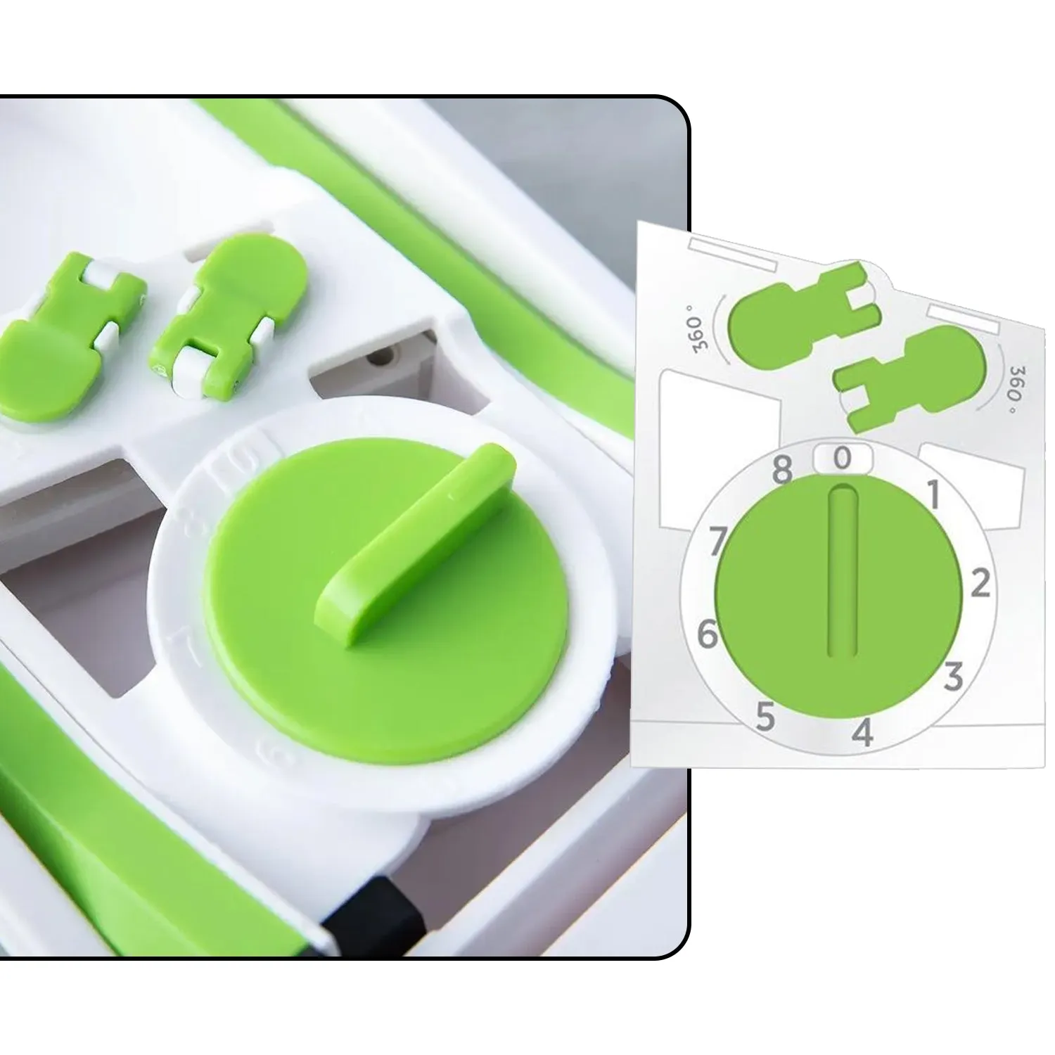 2803A MULTI FUNCTIONAL TIME SAVING ADJUSTABLE HAND PRESS VEGETABLES CHOPPER