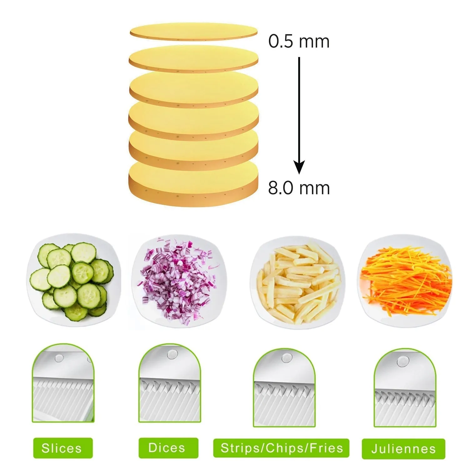 2803A MULTI FUNCTIONAL TIME SAVING ADJUSTABLE HAND PRESS VEGETABLES CHOPPER