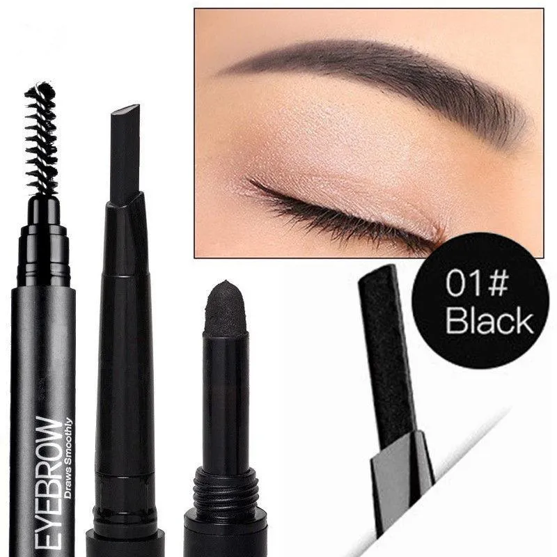 3 In 1 Smooth Stereo Eyebrow Pen - Brush, Powder & Pen.