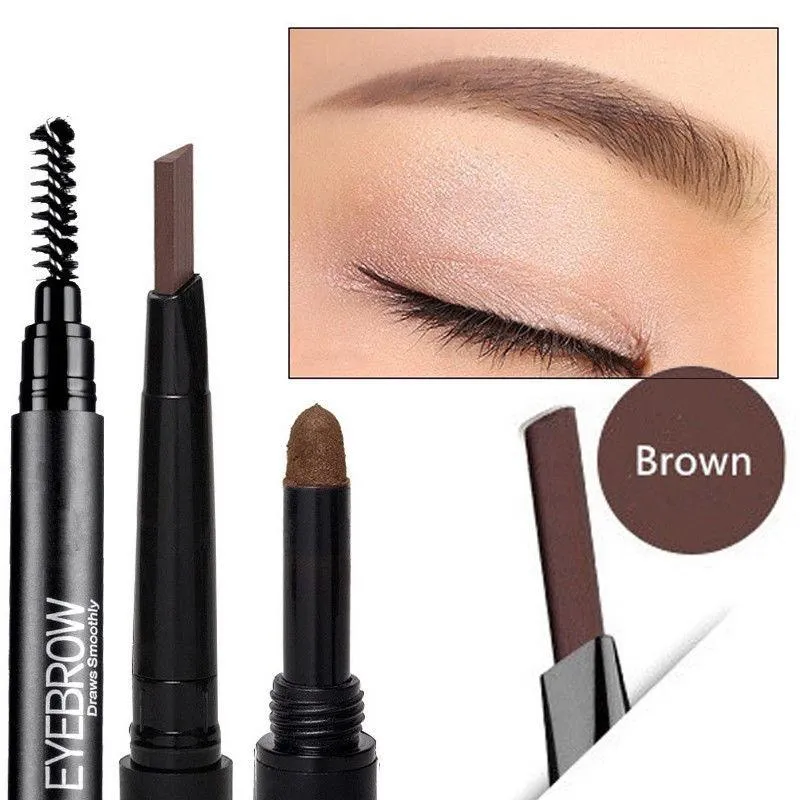 3 In 1 Smooth Stereo Eyebrow Pen - Brush, Powder & Pen.