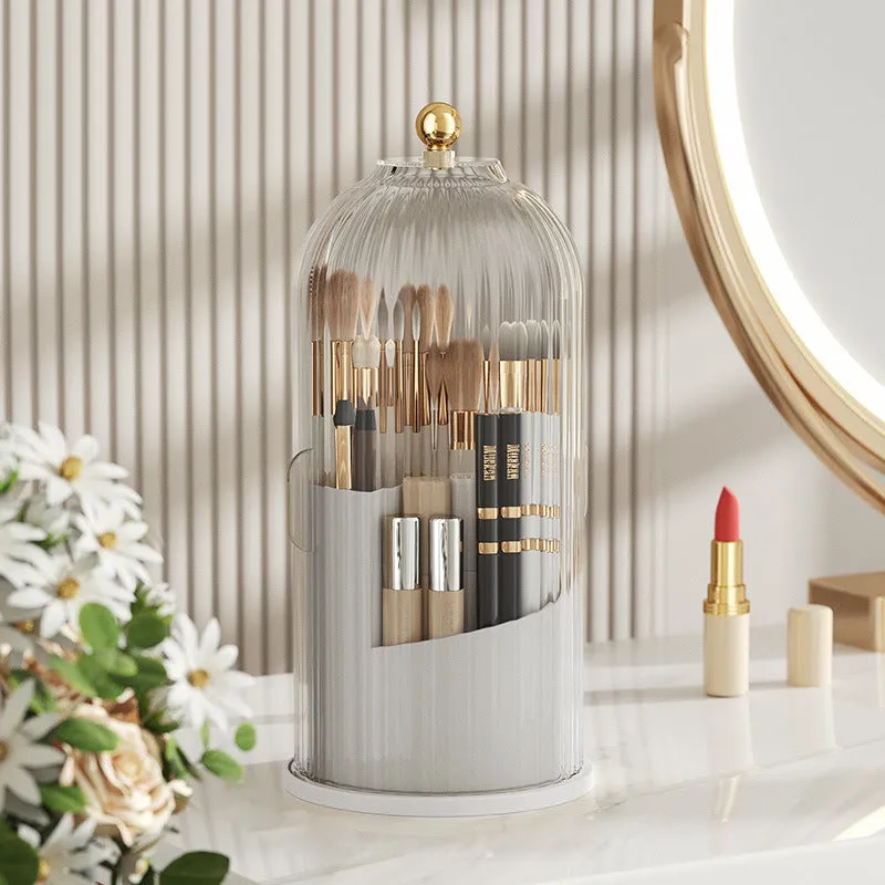 360° Rotating Makeup Brush Organizer Box