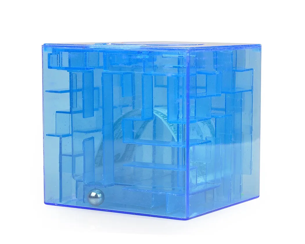 3D Maze Money Saving Box Puzzle Piggy Bank