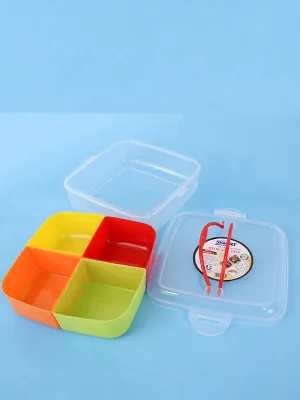 4 Compartment Kitchen Spice Box Square