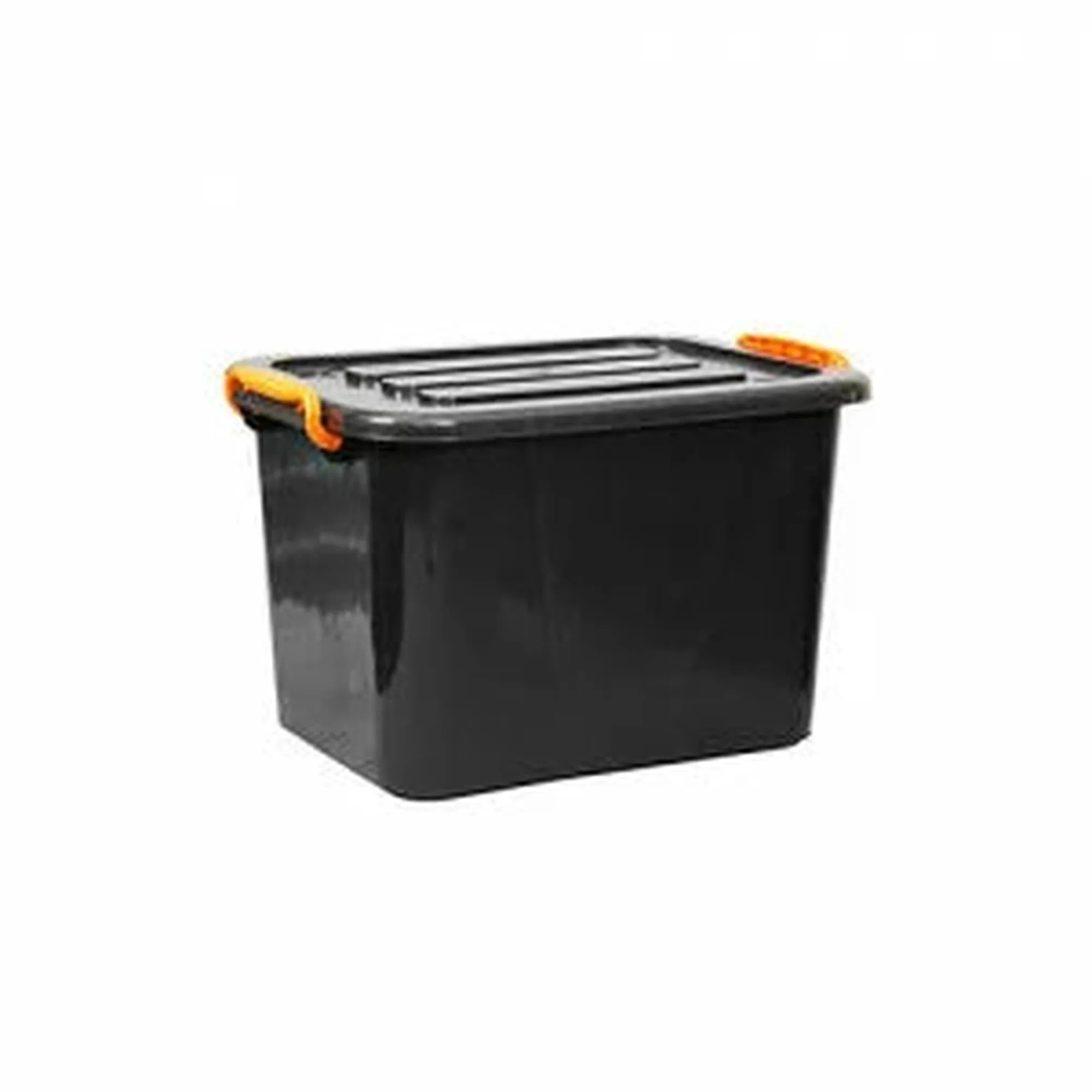 45L Storage Utility Container Box Clip Lock Lid & Wheels Nu Ware