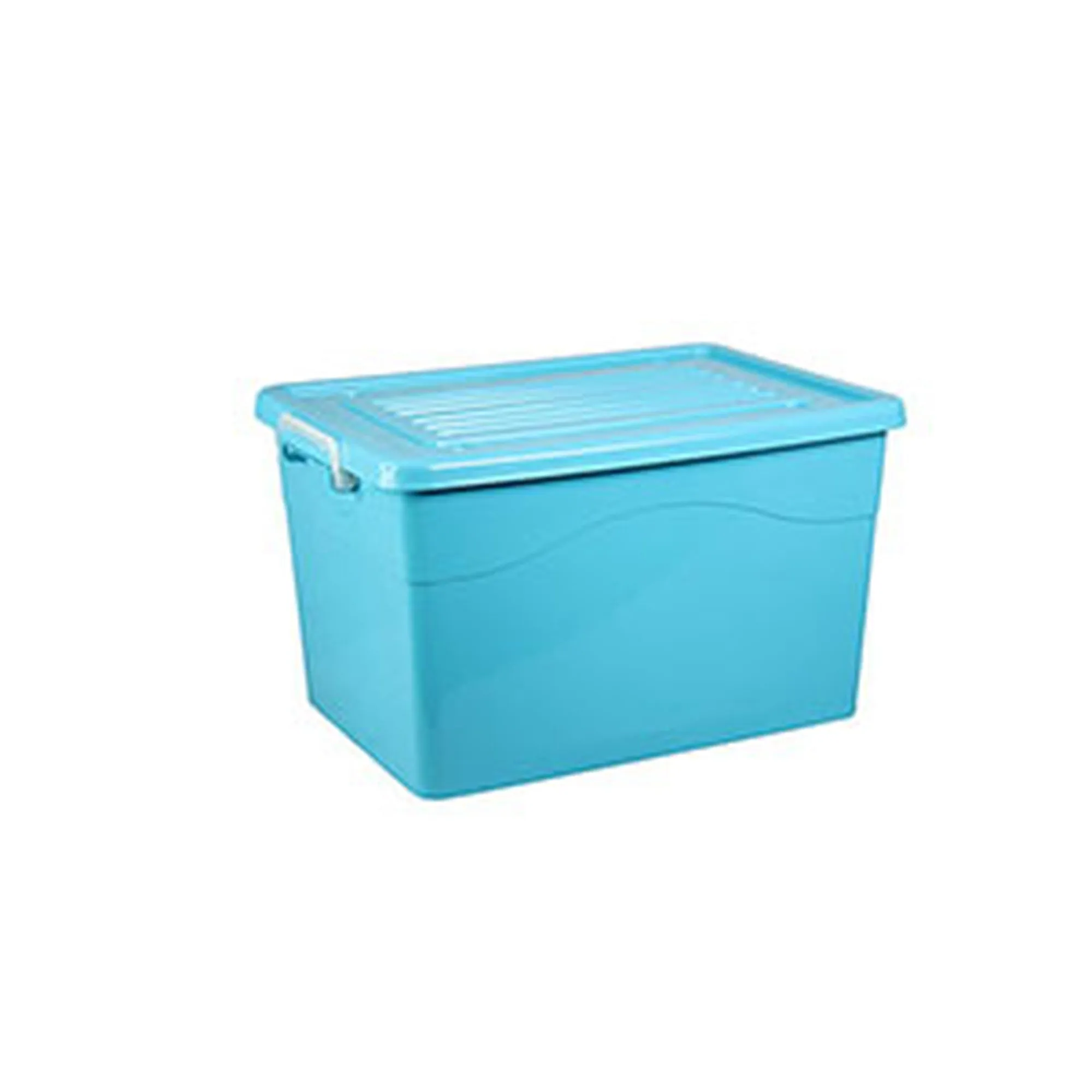 45L Storage Utility Container Box Clip Lock Lid & Wheels Nu Ware