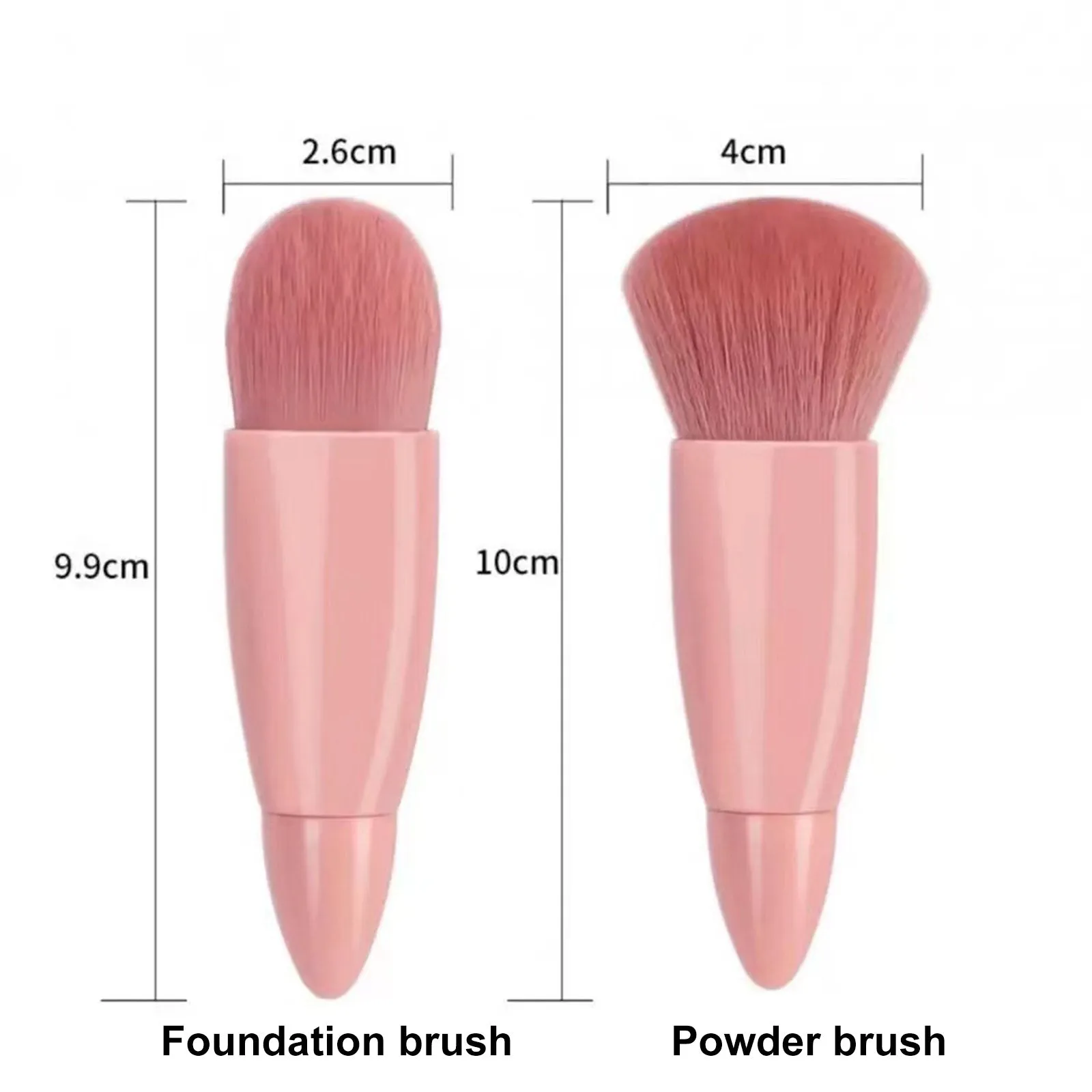 5 Piece Makeup Cosmetic Brushes Kit