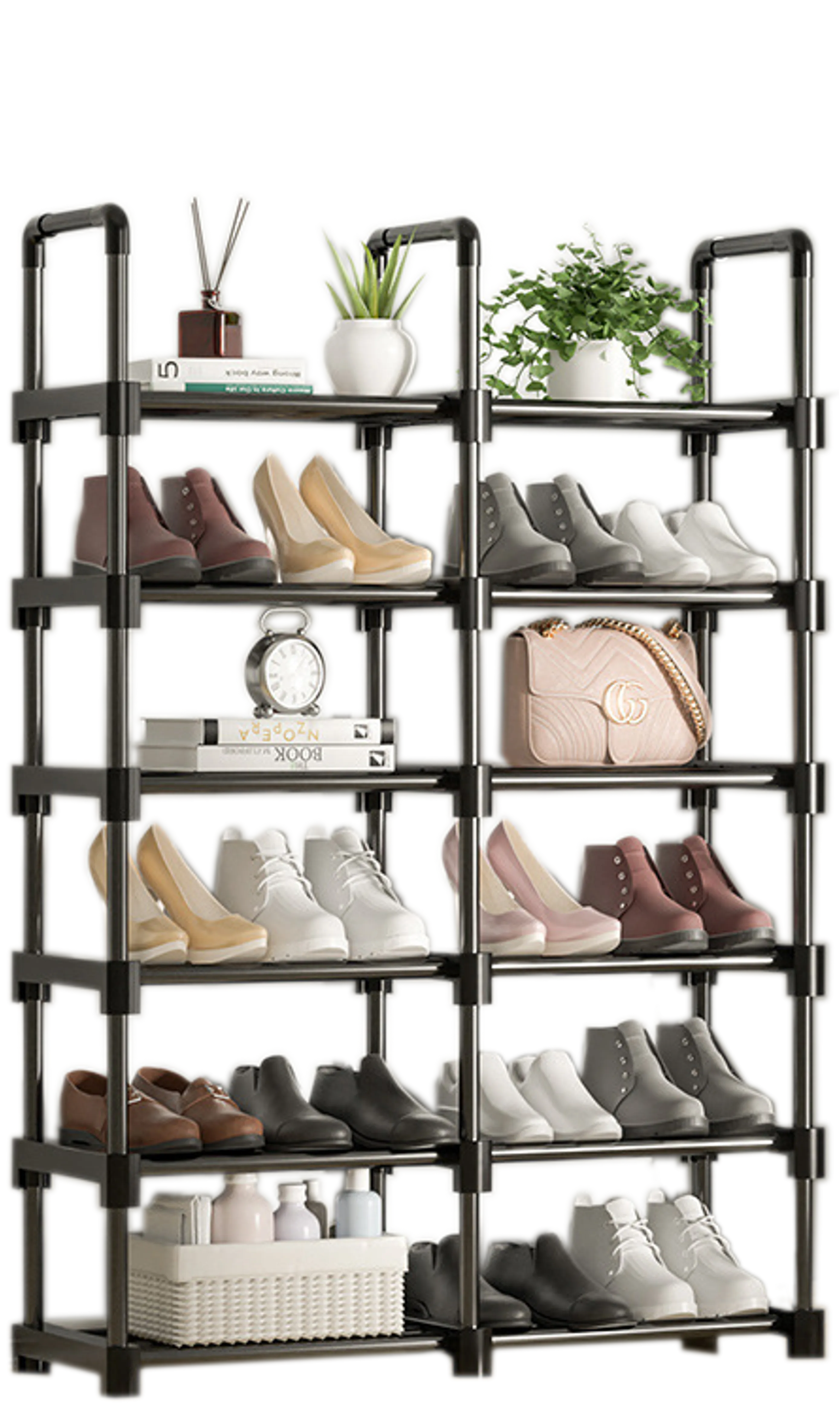 6 6 Tiers Tall Shoe Rack Storage Shelf