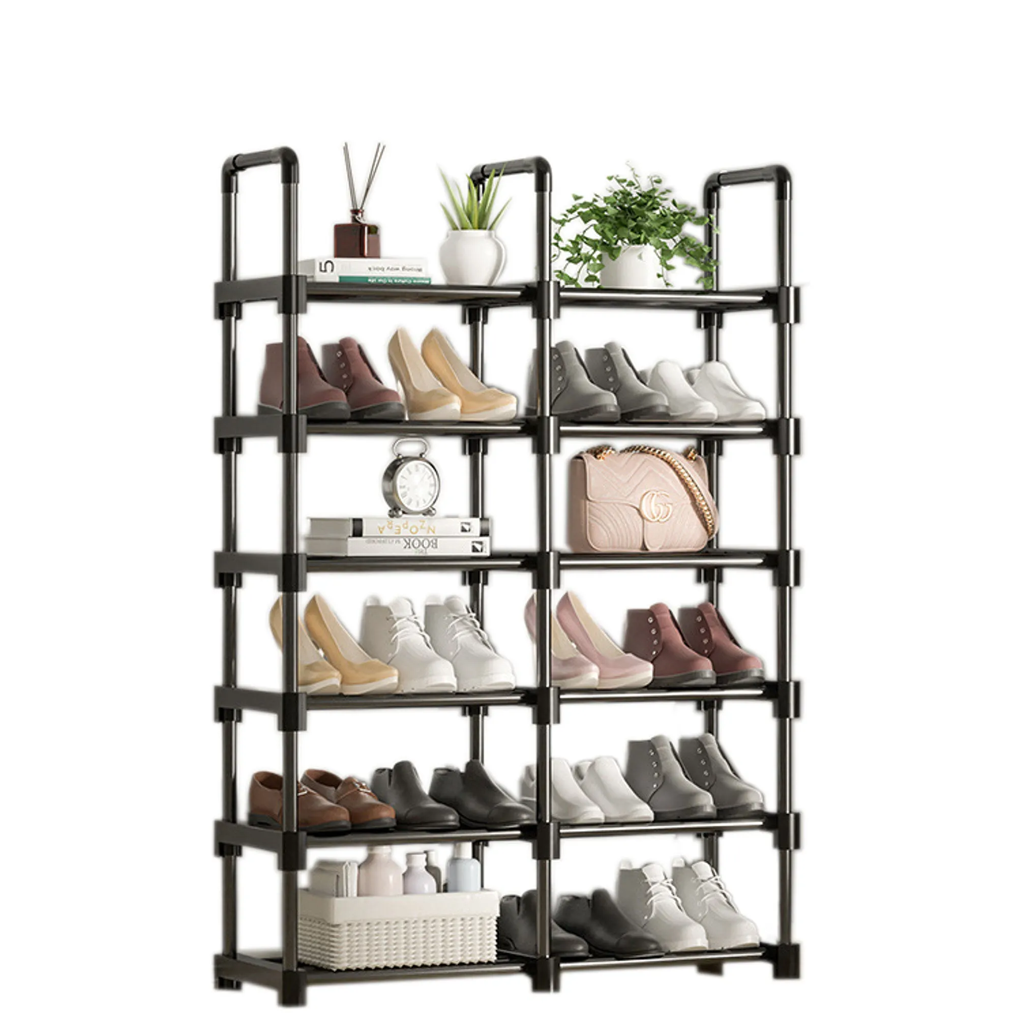 6 6 Tiers Tall Shoe Rack Storage Shelf