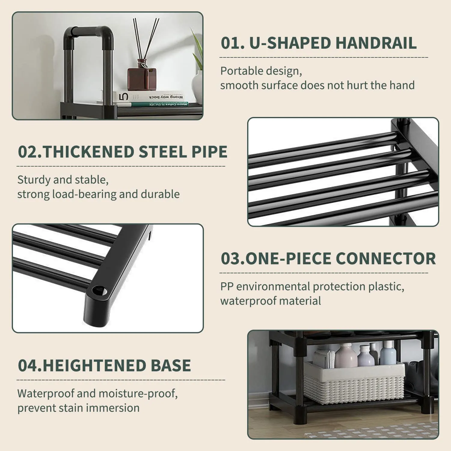 6 6 Tiers Tall Shoe Rack Storage Shelf