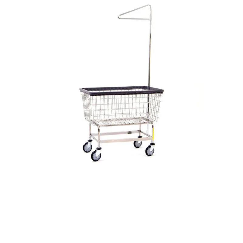 6 BUSHEL LAUNDRY CART W/ SINGLE POLE