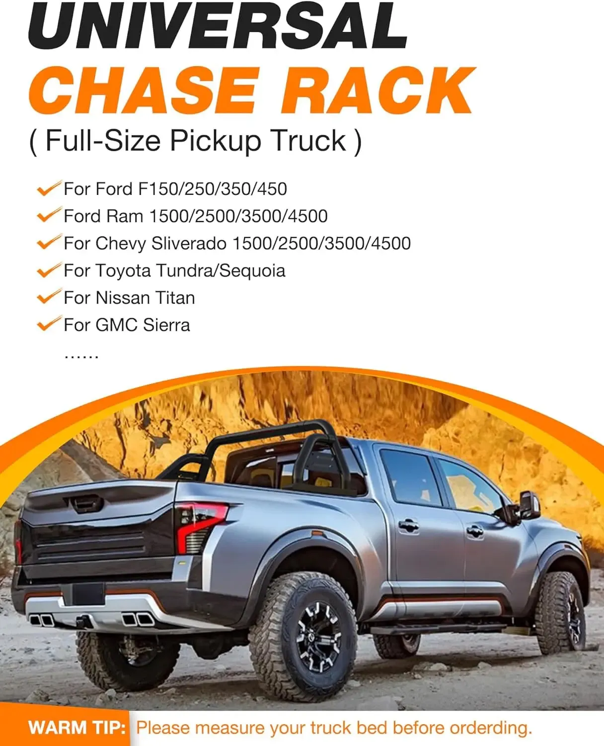 Adjustable Chase Rack Roll Bar