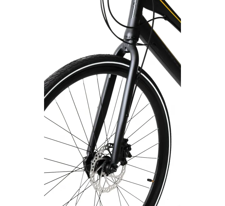 Ammaco Strada 700c Men's Sports Hybrid - Black