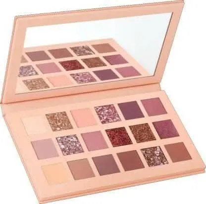 Bingeable High Pigmentation Nude Edition Eye Shadow Palette with Multi Color (Rose Shade) (Multicolor, Nude)