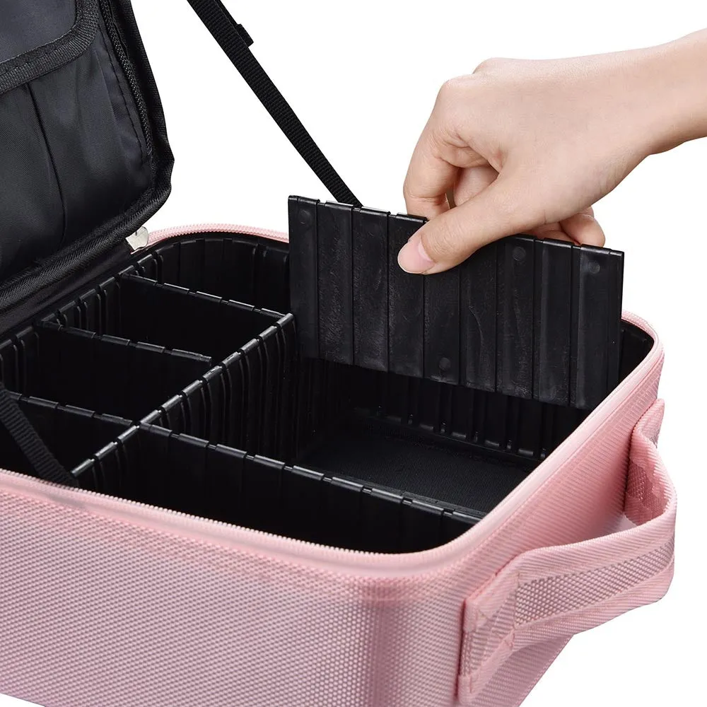 Byootique Makeup Train Case Travel Small Makeup Bag