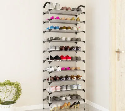 Canvas standing shoe rack shoes