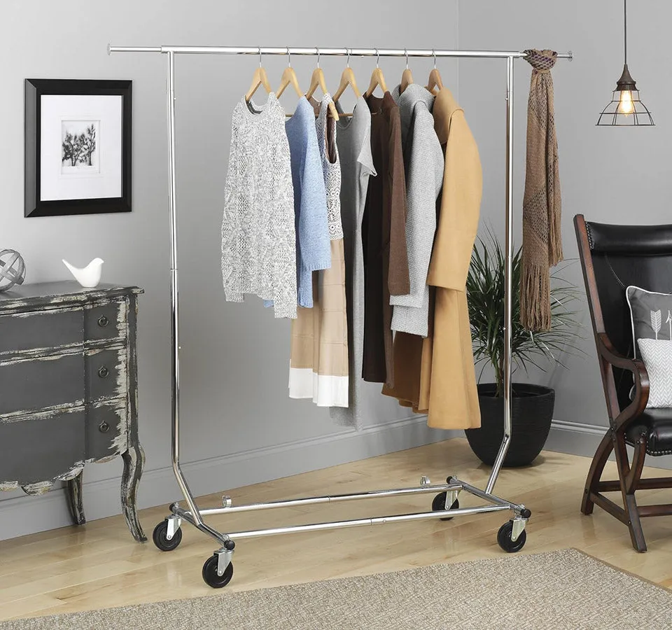 Commercial Chrome Garment Rack