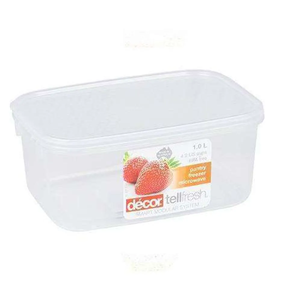 Decor Tellfresh Oblong 1L PVC Storage Box