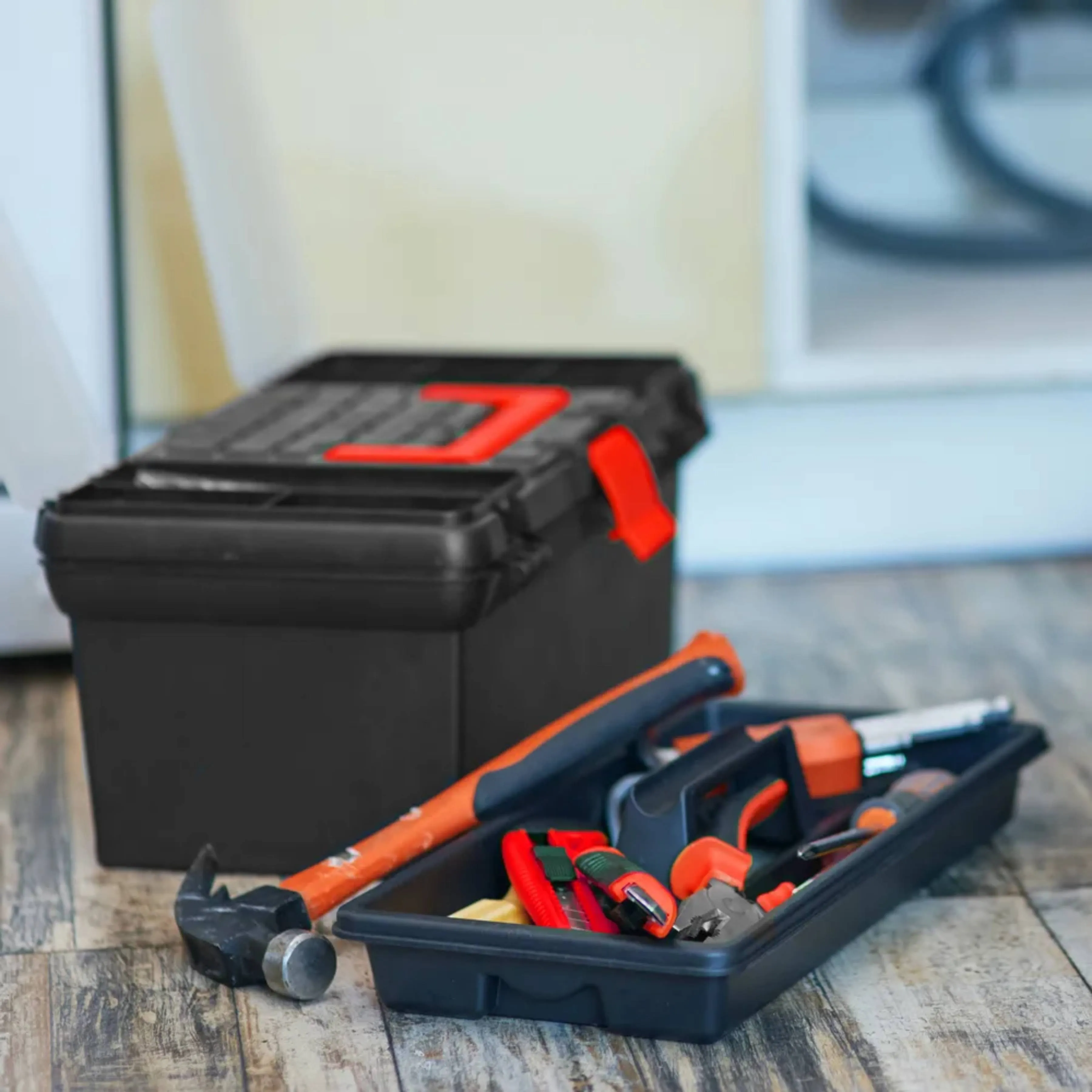 DEKTON 13'' Toolbox with Lift Out Carry Tray