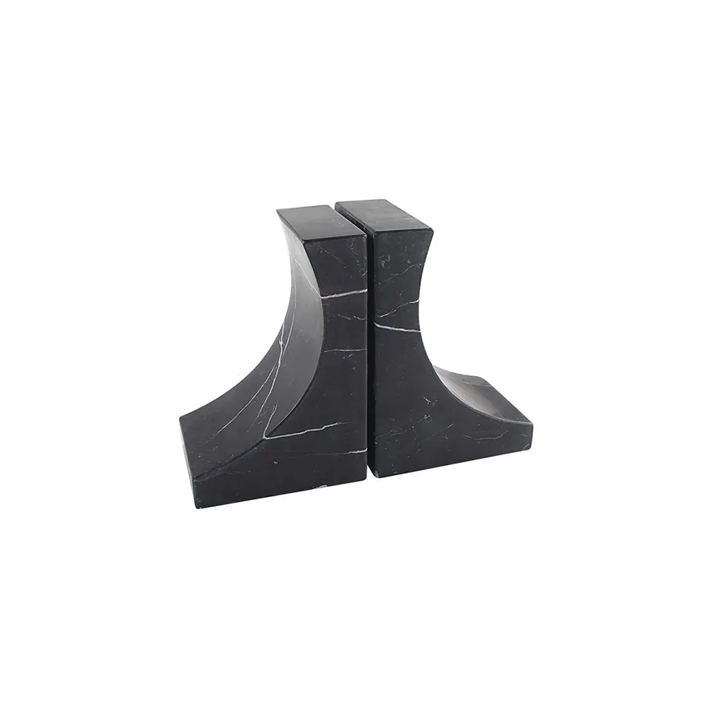 Diani Bookends Black Marble