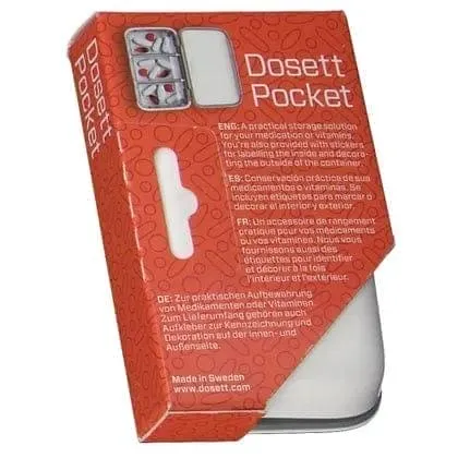 DOSETT Pocket, medication dosette box, medicine storage box