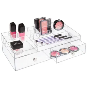 Drawers Cosmetic Organizer - 2 Drawer Clear