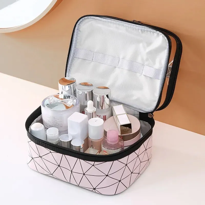 DUAL LAYER CLEAR MAKEUP BAG