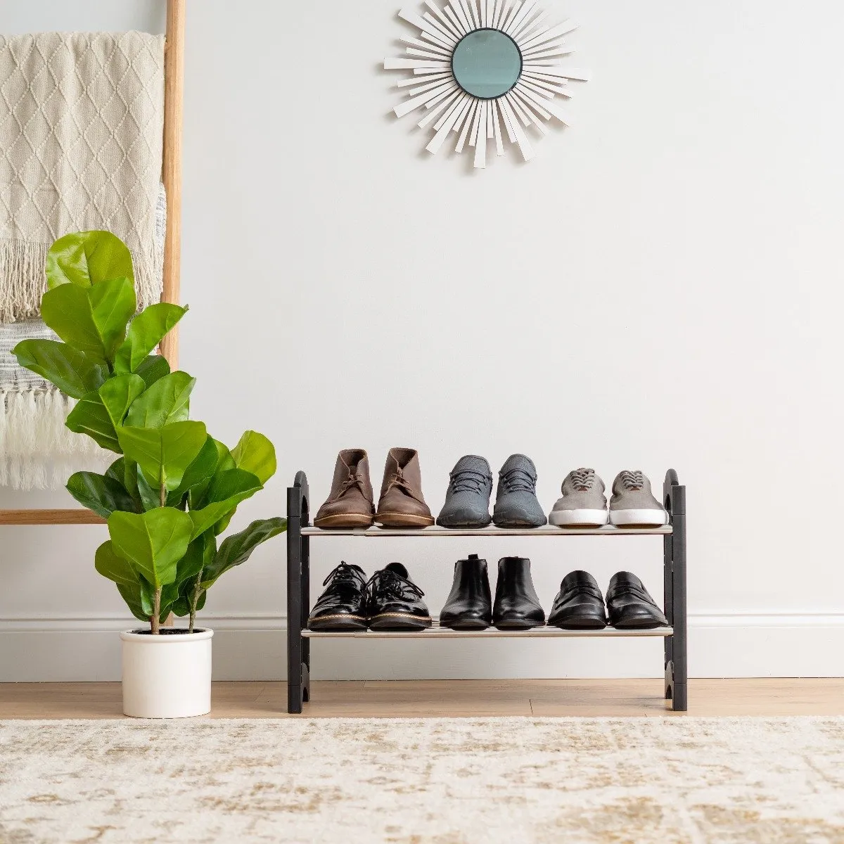 Extendable Shoe Rack - 2 Tier