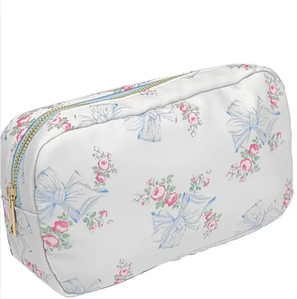 Floral nylon Makeup Pouches