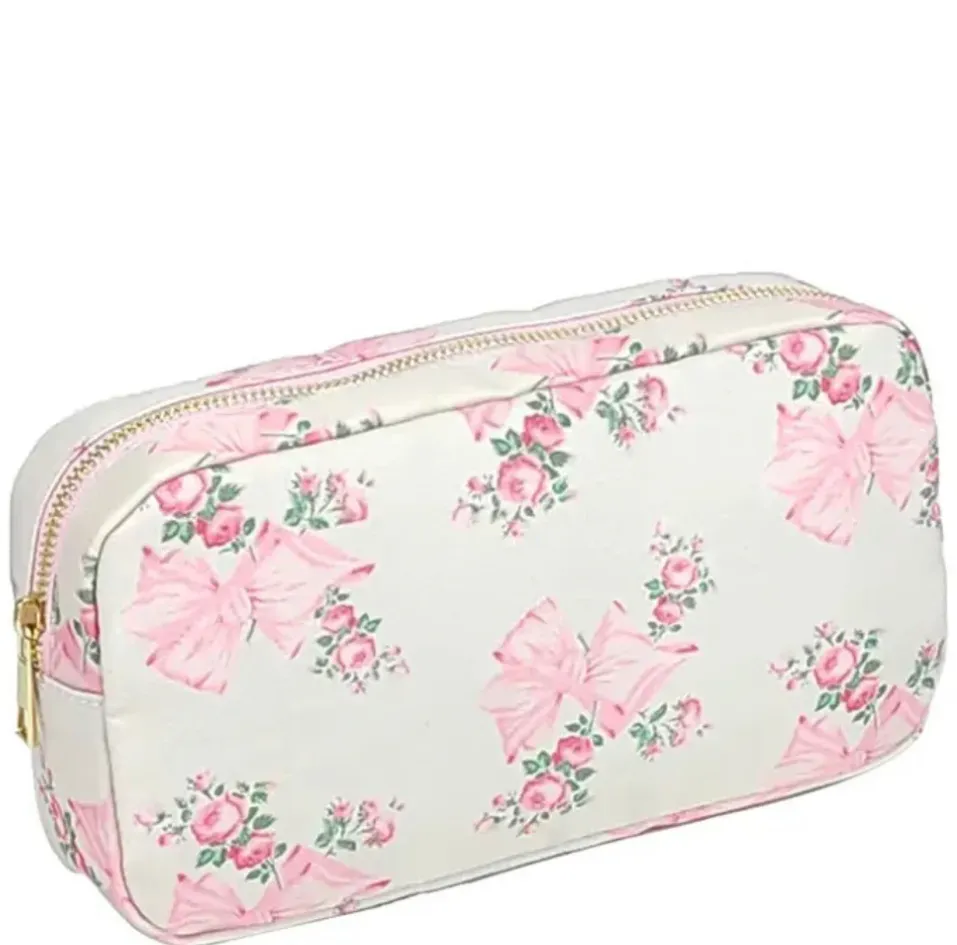 Floral nylon Makeup Pouches