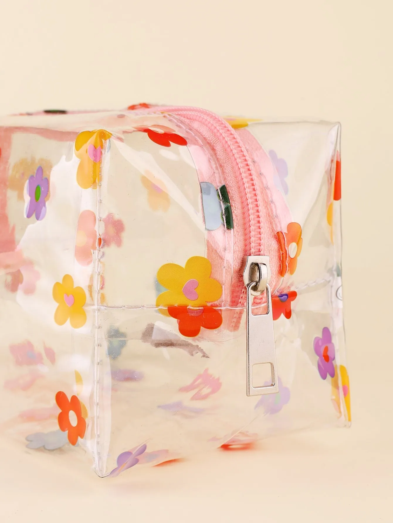 Flower Print Makeup Bag Makeup Bag Cosmetic Organizer Toiletries Bag Makeup