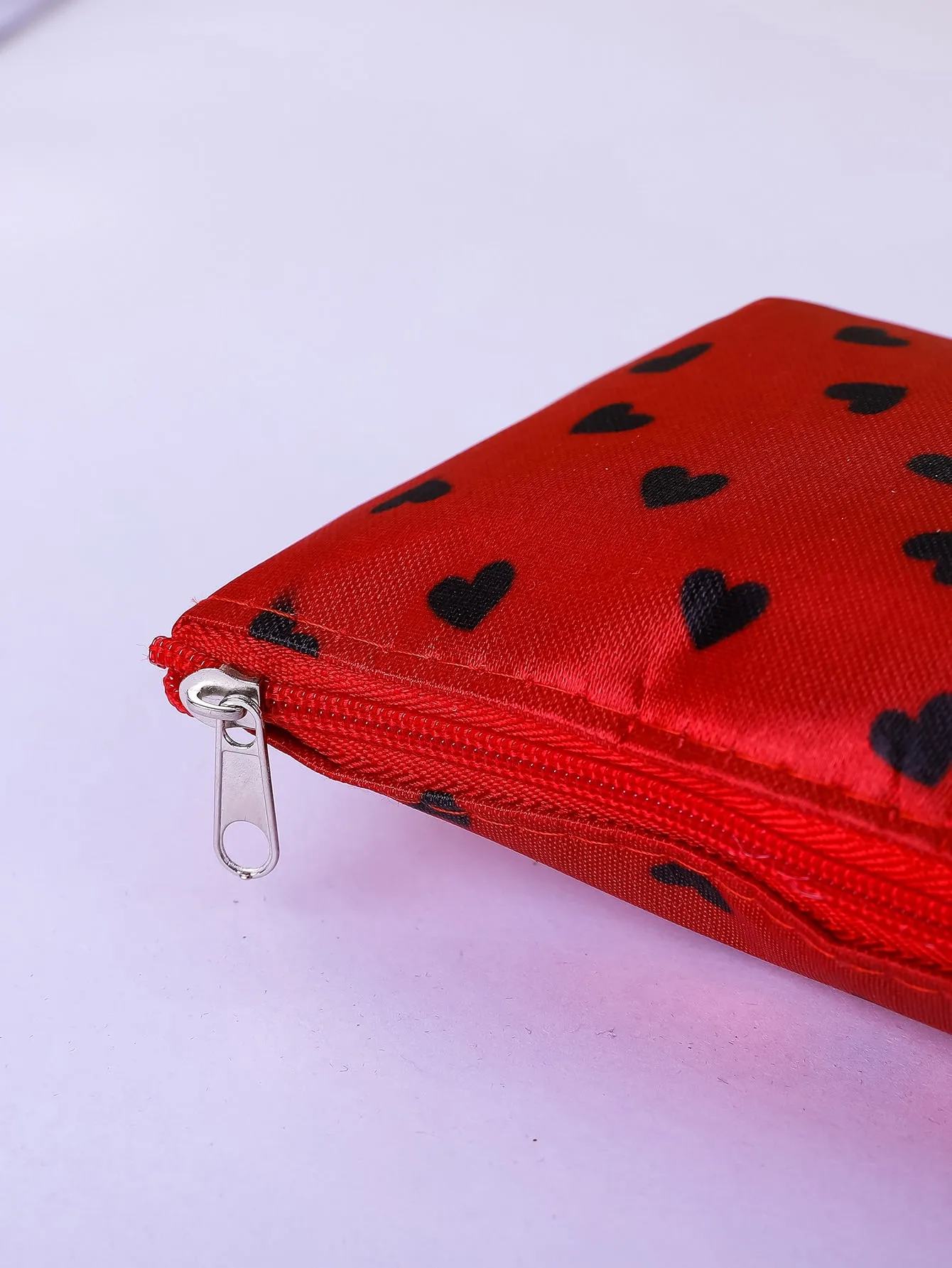 Heart Red Makeup Bag Cosmetic Organizer Toiletries Bag Makeup Organizer Zip