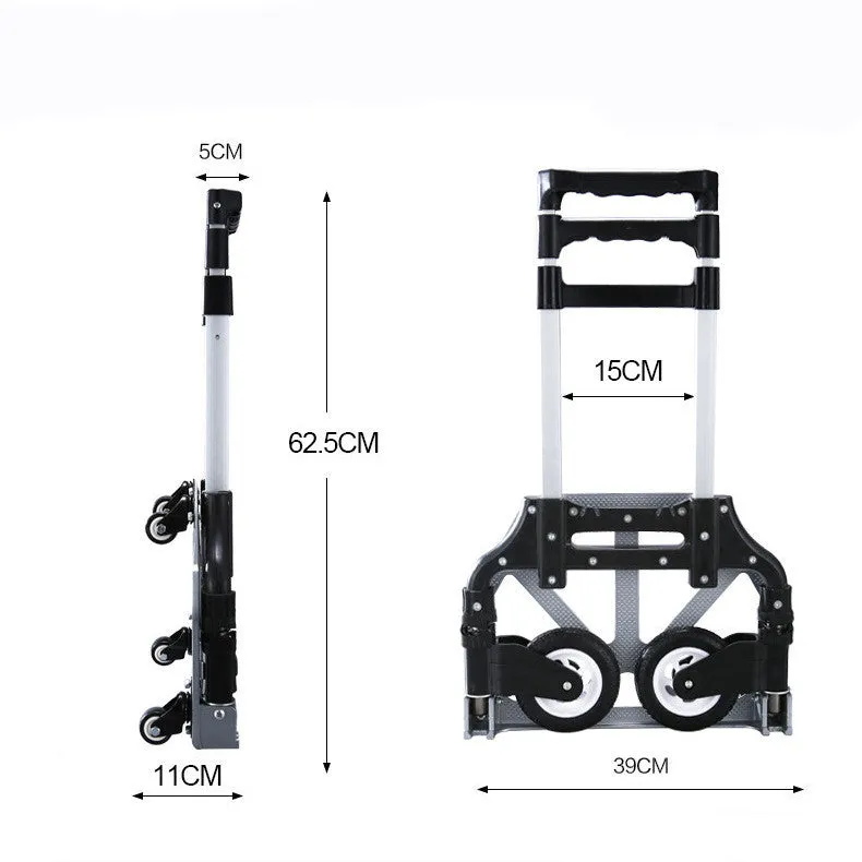 Home Fashion Portable Folding Trolley Tool Cart