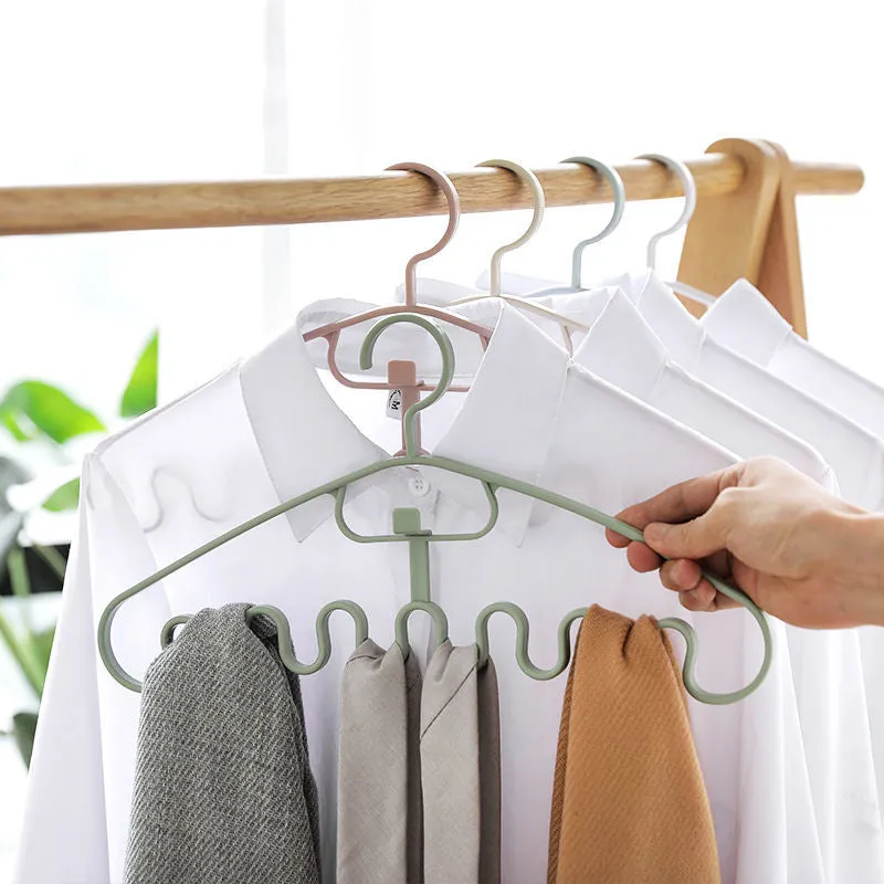 Japanese Space-Saving Wavy Cloth Hanger