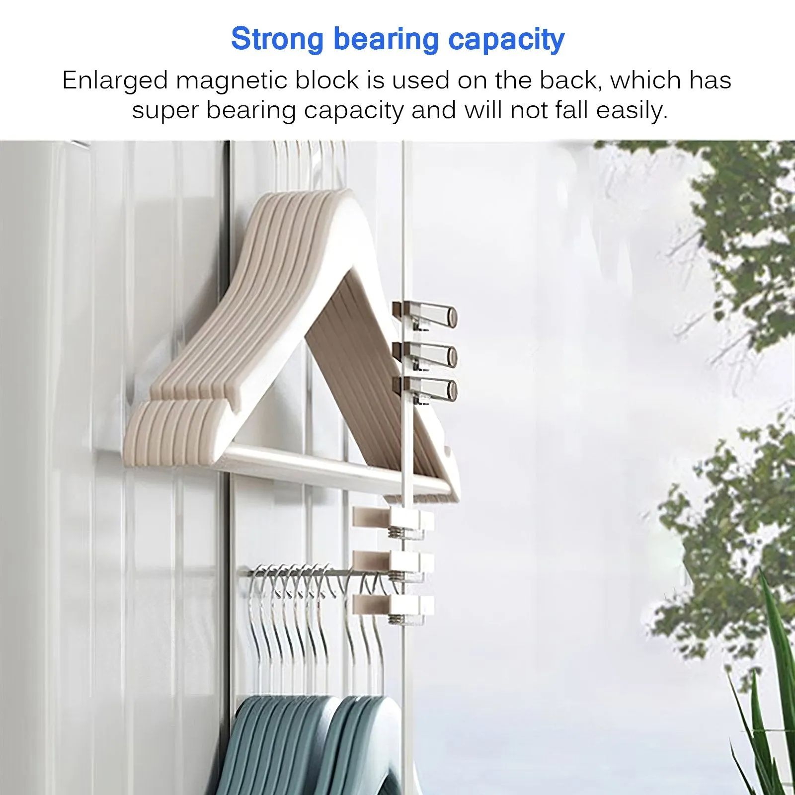 Magnetic Washing Machine Hanging Shelf Rack-White