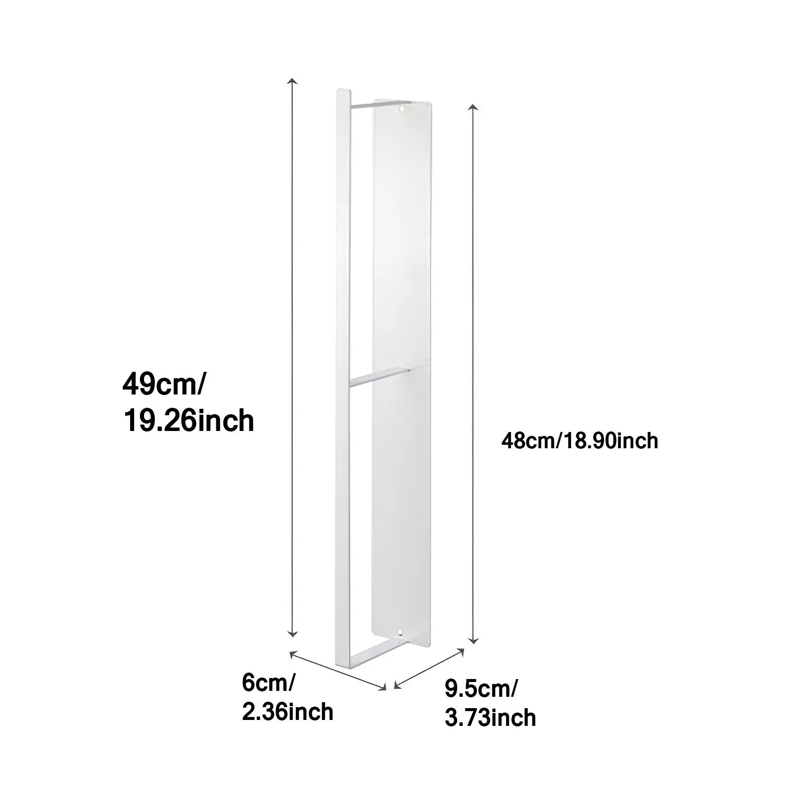 Magnetic Washing Machine Hanging Shelf Rack-White