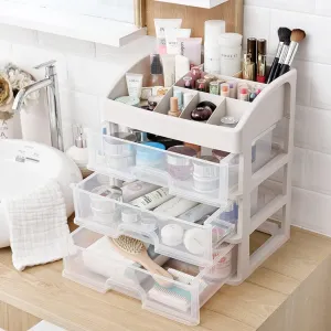 Makeup Organizer - Cosmetic Display Cases | 3 Drawers