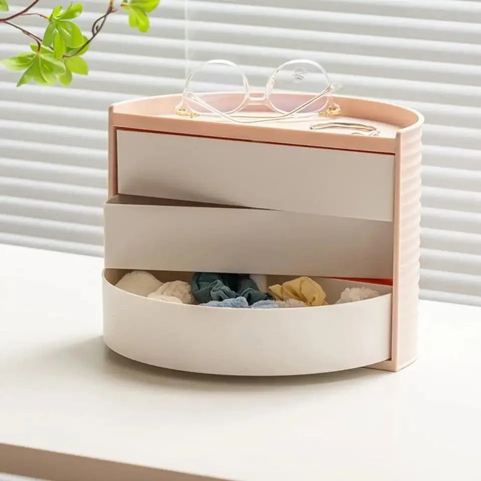 Multifunctional Rotatable Dressing Table Organizer