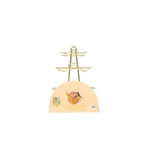 New - Blogilates 4 Tier Weight Rack - Gold