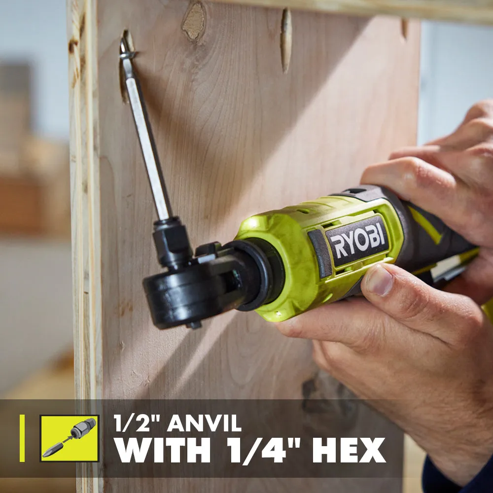 Open Box -  RYOBI ONE  18V Cordless Multi Size Ratchet (Tool Only)