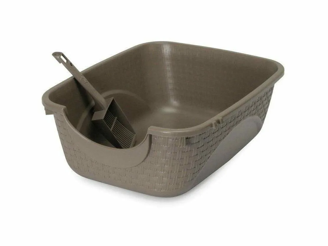 Polypropylene Cat Litter Box - Dove Grey