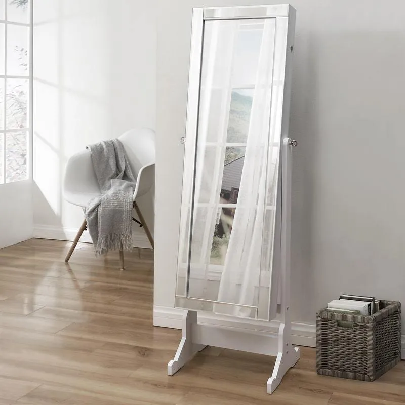 Radiant Cheval Mirror Jewelry Armoire