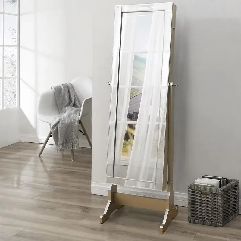 Radiant Cheval Mirror Jewelry Armoire