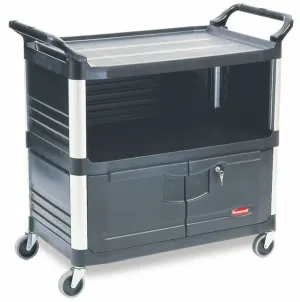 RUBBERMAID X-tra EQUIPMENT CART BLACK