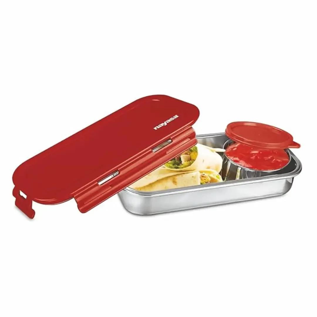 Ruby Steel Lunchbox