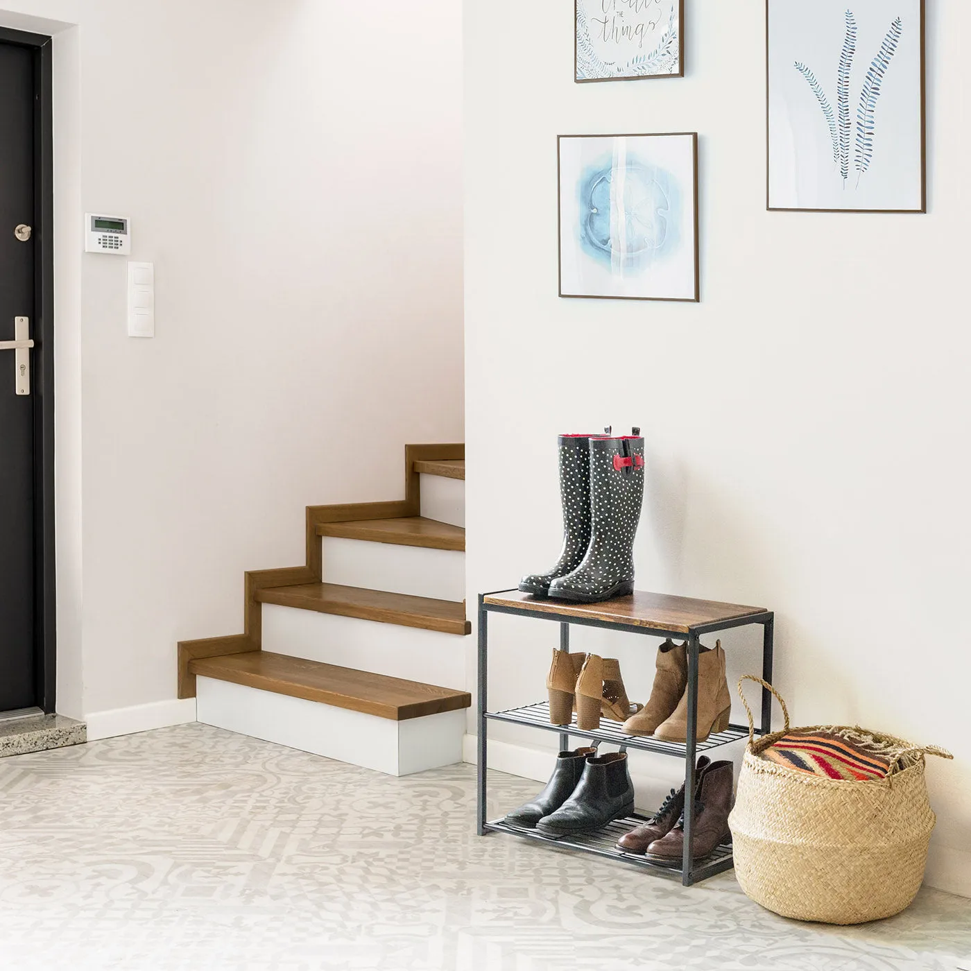 Shoe Storage Organizer with Shelf